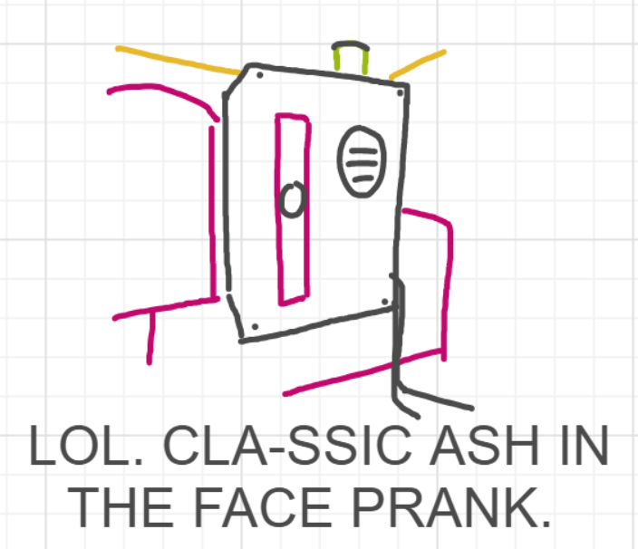 A panel from I've Been Everywhere, Man, episode nine of the Board Boards object show by Furretwalk/WalkingFurret.